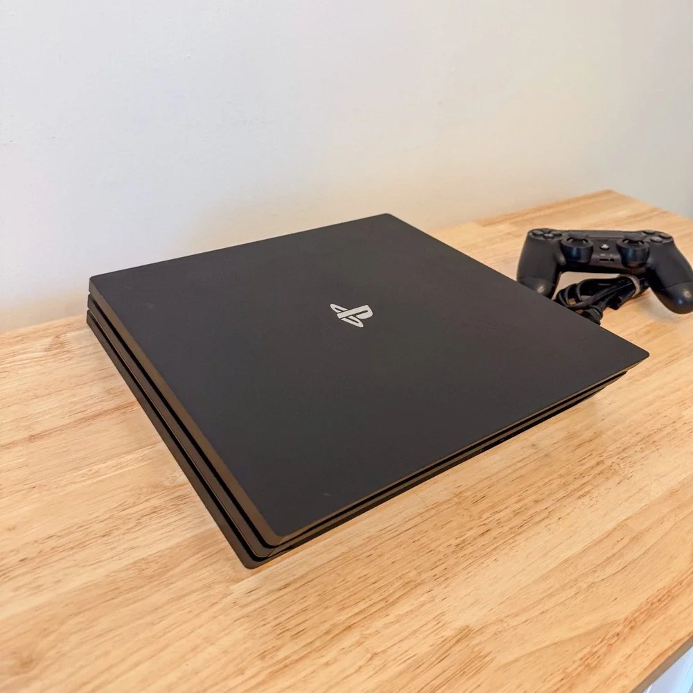 Sony PlayStation 4 PS4 Pro 1TB Console Jet Black with DualShock 4 Controller